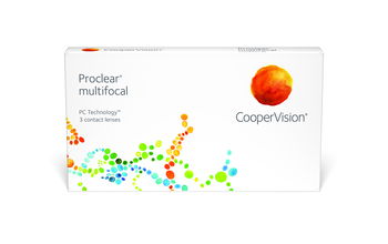 Zu sehen ist eine Packung Proclear 1 Day Multifocal Linsen